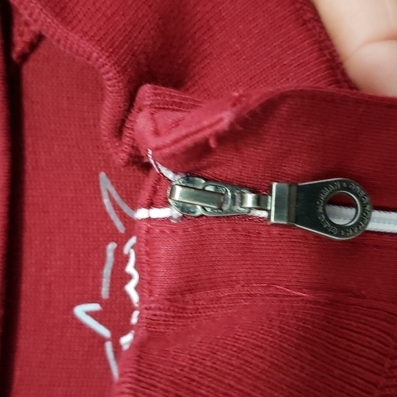 GREG NORMAN COTTON DARK RED QUARTER ZIP SIZE XL - Picture 7 of 12